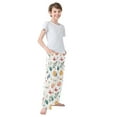 thumbnail image 4 of FORMRS Kids Pajama Pants with Pockets Size 13-14Y Boys Lounge Sleep Bottoms, Red Easter Eggs, 4 of 8