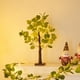 thumbnail image 5 of Luces LED de árbol de hojas para decoración de interiores | Decoración navideña blanca cálida con pilas para fiestas y eventos | Árbol luminoso de 36 LED para mesa, suelo o esquina, 5 of 7