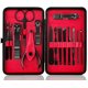 thumbnail image 2 of Keiby Citom - Juego de corta&uacute;&ntilde;as profesional y manicura para viajes, kit de pedicura y u&ntilde;as, Negro/Rojo, 2 of 9
