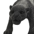 thumbnail image 6 of 42" x 11" Black Polystone Leopard Sculpture with Carved Faceted Diamond Exterior, by DecMode, 6 of 10