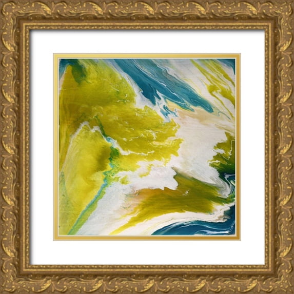 Taylor, Sharon 26x26 Gold Ornate Wood Framed with Double Matting Museum Art Print Titled - Gabbros 1