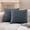 Dusty Blue, variant on Sleep Zone 2 Pack 18"x18" Cationic-Dyed Linen Look Throw Pillow Covers, Soft Decorative Pillow Cases for Sofa Bed Couch, Dark Gray