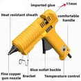 thumbnail image 3 of 100W/150W/200W Professional Hot Melt Glue Gun Copper Nozzle Adjustable Temperature use 11mm Glue Sticks Household DIY Tools, 3 of 6