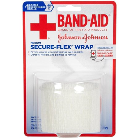 - Band Aid Medium Secure Flex Wrap, 3 in x 2.5 yards (7.6 cm x 2.2 m) By American Red Cross
