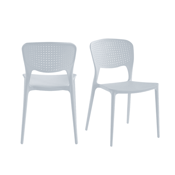 Set de 4 Sillas para Exterior o interior FRATELLO MUEBLES color Blanco