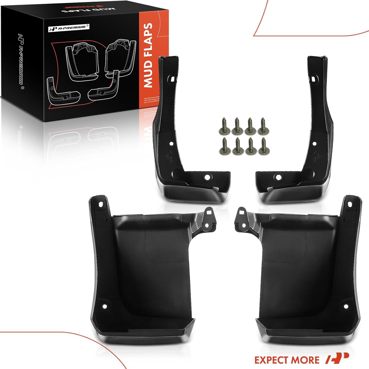 A-Premium Splash Guard Mud Flaps Mudguards Replacement for Honda Accord 2013 2014 2015 Sedan Front and Rear 4-PC