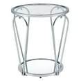 thumbnail image 3 of Furniture of America Miffa Contemporary Metal 1-Shelf End Table in Chrome, 3 of 8