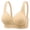 Womens Bras Beige, variant on Womens Everyday Bras, Seamless Bras for Women No Underwire Comfortable Push Up Bra V Neck Wireless Bralette Full Coverage Wire Free Mother Gifts
