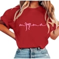 thumbnail image 1 of XMMSWDLA Tuniques à Épaules Dénudées Grande Taille pour Femmes, T-Shirts Aguichant à Manches Courtes, Hauts Décontractés d'Été avec Fermeture Éclair, Hauts Décontractés Rouges pour Femmes, 1 of 4
