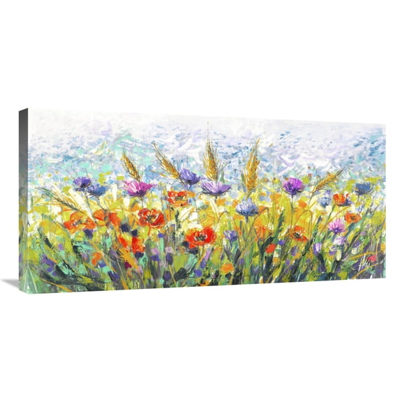 Global Gallery's 'Campo in fiore' by Luigi Florio Stretched Canvas Wall Art