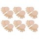 thumbnail image 1 of Unique Bargains Toe Calcetines Transpirable Split Toe Calcetines de compresión Antideslizante Beige 6 Par Algodón, 1 of 1