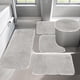thumbnail image 5 of Juego de 5 Alfombras de Baño de Color Liso. Incluye 5 Alfombrillas para Inodoro. Suaves, de Pelo Largo, Absorbentes, Antideslizantes, Gruesas, Lavables a Máquina y de Fácil Secado. Color Oscuro., 5 of 7