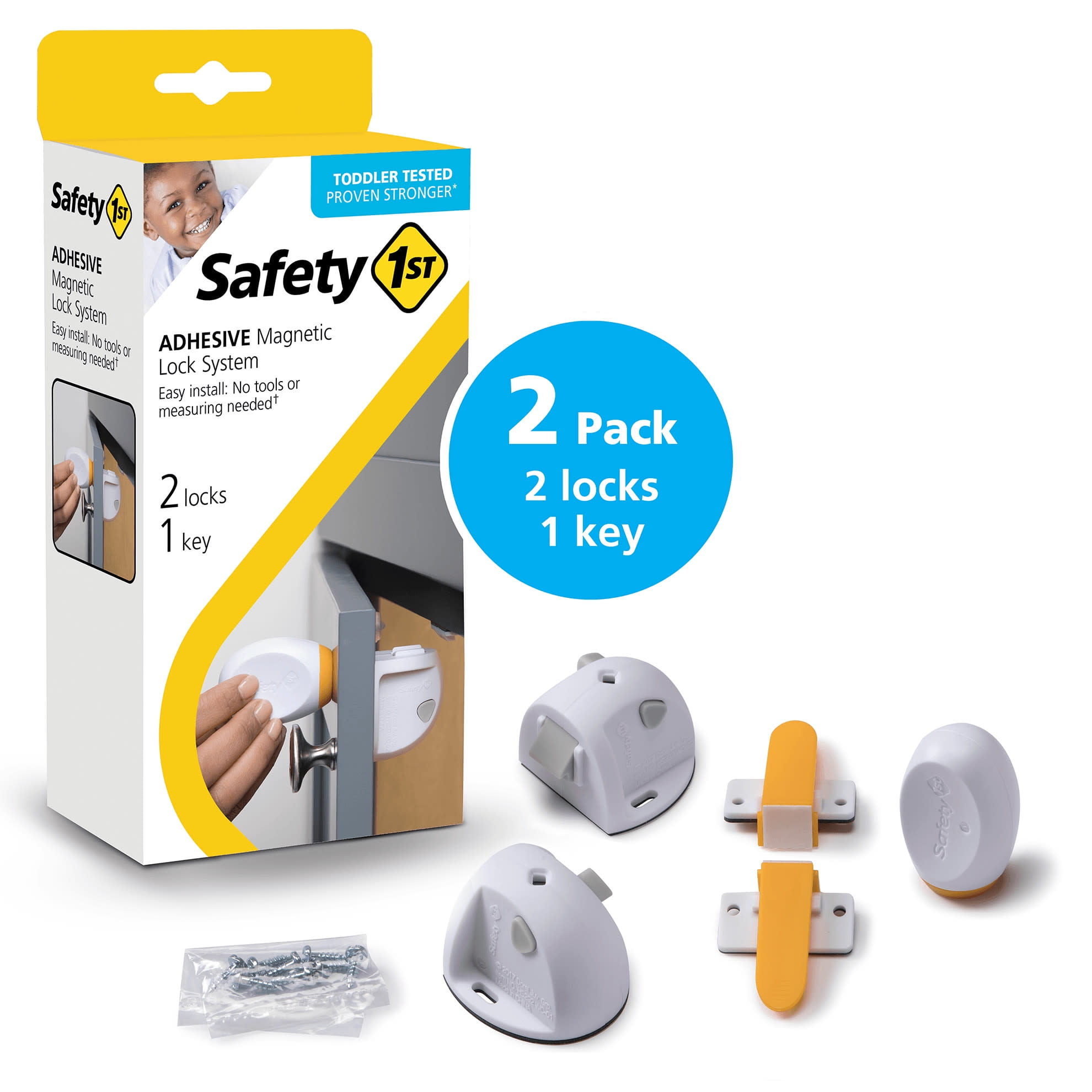 Safety 1st Adhesive Magnetic Lock System - 8 Locks and 2 Keys