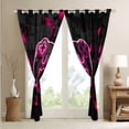 thumbnail image 3 of Gaming 30%-50% Blackout Curtains Gamer Room Curtains,Rose Purple Geometry Honeycomb Print Bedroom Curtains,Gamepad Controller Window Curtains Modern Abstract Plaid Curtains,2 Panels 52"Wx84"L, 3 of 5