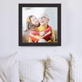 thumbnail image 3 of 9x9 Frame Black Real Wood Picture Frame Width 1.25 inches | Interior Frame Depth 0.5 inches |, 3 of 8