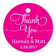 thumbnail image 1 of 100 Pcs Papier Cadeau Rond Personnalisé Merci à Suspendre Tags Cadeaux de Mariage Personnalisés Tags, 1 of 1