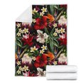 thumbnail image 4 of Couverture en Polaire Motif Floral d'Été SF03, 4 of 5