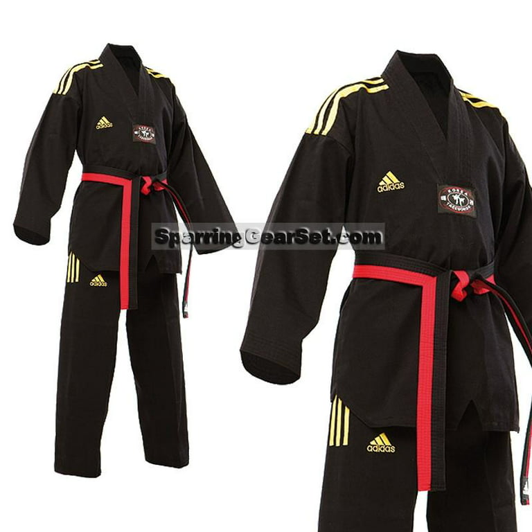 radicaal Samengroeiing Opwekking Adidas Champion II Taekwondo Uniform, All Black - Walmart.com