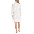 thumbnail image 2 of Madison Miles womens  Broderie Shirtdress, l, White, 2 of 3