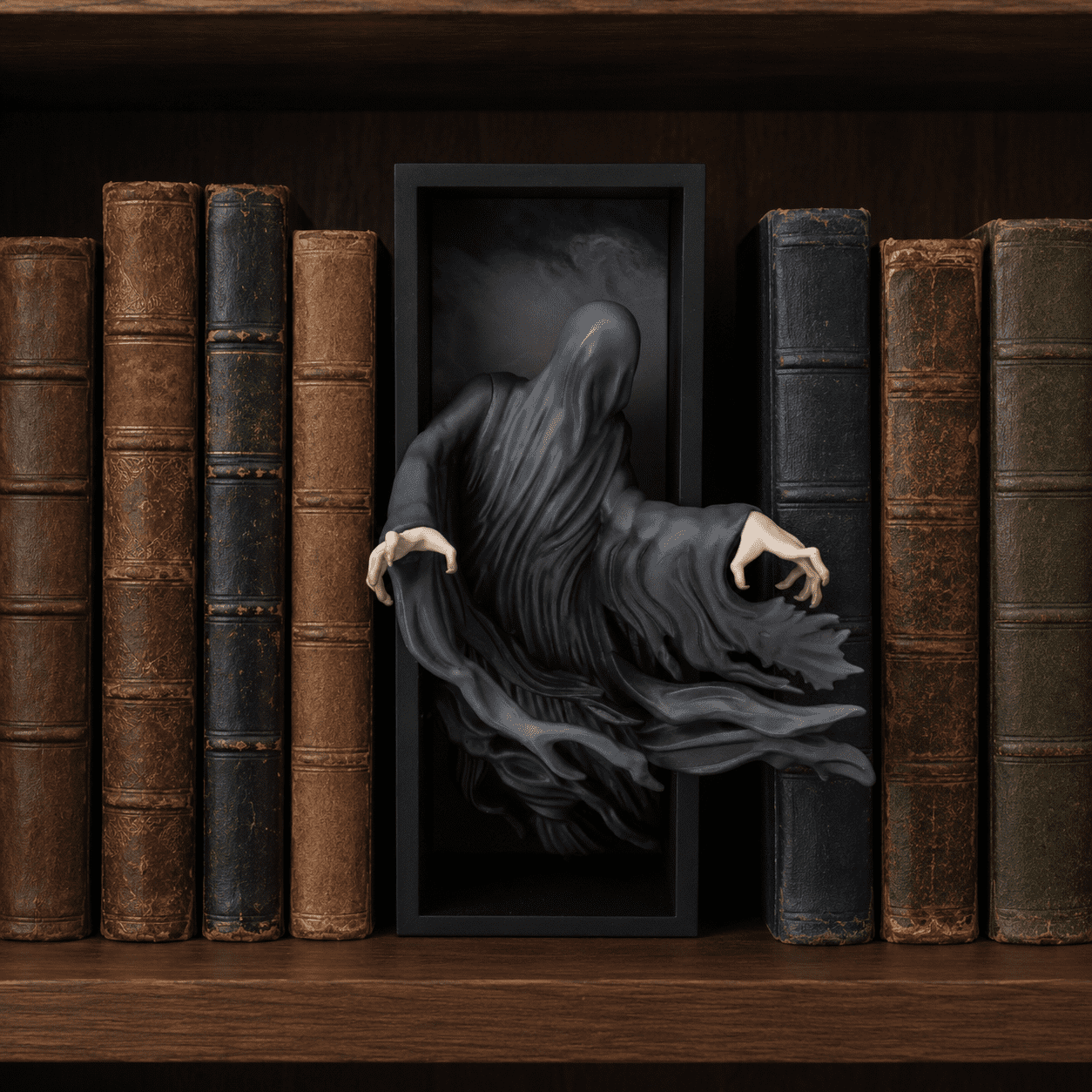 CultureFly Harry Potter Vinyl Book Nook, Dementor, 3D Shelf Decor, Officially Licensed