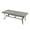 Dark Gray, variant on HAPPATIO Patio Table for 6, Large Modern Rectangle Outdoor Dining Table with Umbrella Hole and Adjustable Feet, All Weather Aluminum Patio Table for Garden, Backyard and Poolside, Brown