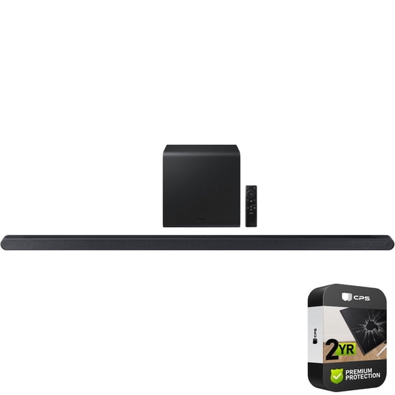 Restored Samsung HW-S800D Ultra-slim 3.1.2ch Wireless Dolby ATMOS Soundbar w/ Q-Symphony (2024) Bundle with 2 Year Enhanced Protection Pack (Refurbished)