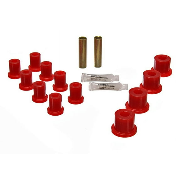 Energy Suspension Jeep Spring Bushing Set - Red Fits select: 1977,1979-1980 AMERICAN MOTORS JEEP