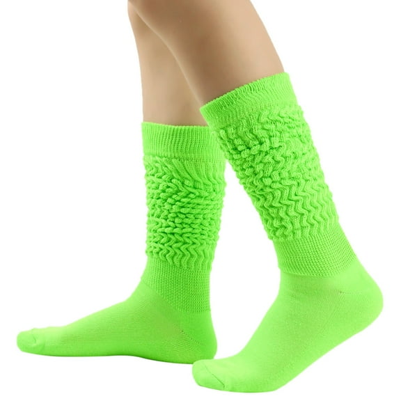 RANJIE Knee High Stockings for Women Comfortable Long Socks Heap Heap Socks T Socks Over The Socks Festival Soft Breathable Women's Tights,Multicolor