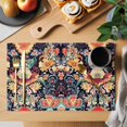 thumbnail image 2 of Mexican Watercolor Placemats Set of 12, Flower Texture Modern Abstract Design Pattern Non-Slip Place Mats Washable Table Mats for Kitchen Dining Table Decorations Indoor/Outdoor, 2 of 9