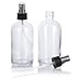 thumbnail image 3 of JUVITUS 8 oz Clear Glass Boston Round Bottle with Black Mist Spray (2 pack), 3 of 4
