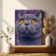 thumbnail image 6 of British Shorthair Cat Portrait Canvas Print Wall Art for Living Room Home Office Bedroom Cafe Bar Restaurant Decor, 6 of 8