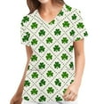 thumbnail image 1 of U.Vomade Uniforme d'Infirmière d'Été pour Femmes, Haut à Manches Courtes, Chemise, Uniforme d'Infirmière, Sarrau, Haut de Soins Infirmiers, 1 of 2