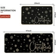 thumbnail image 3 of Merry Christmas Kitchen Rugs Sets of 2 Non Skid Washable, Winter Xmas Kitchen Doormat Farmhouse Style Decor Mats for Home Kitchen Floor 17x29 and 17x47 Inch DM109, 3 of 6