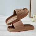 thumbnail image 2 of Wensltd Women Open Toe Slippers Flat Slide Soft Sole Lightweight Wide Width Daily Outdoor Walking Slippers, 2 of 5