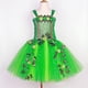 thumbnail image 3 of Vestido tutú de Hada verde brillante para niñas, disfraz de Hada de las flores, bosque, hiedra, fiesta de cumpleaños, vestido de princesa de tul, 3 of 5