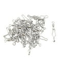 thumbnail image 1 of huanledash 30Pcs Fishing Swivel Anti-knotting High Speed 8-Figure Strong Pulling Force 8-ring Fishhook Snap Connector Outdoor Fishing, 1 of 7
