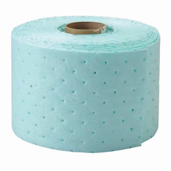 Brady Sorbent Roll, 27 gal, 7 1/2 in x 200 ft, Universal, Green, 2 PK UN75200