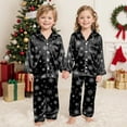thumbnail image 6 of Gubotare Girls Christmas Pajamas Girls Cute Pajama Sets Long Sleeve Lovely Sleepwear 2 Piece PJS Multiple Cartoon Jammies 5T 6T (Black,5-6 Years), 6 of 6