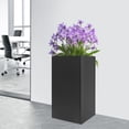 thumbnail image 3 of Heavy Duty Planter Box for Outdoor Plants Tall Metal Planter Box Black 16*16*30 inches, 3 of 17