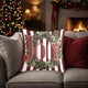 thumbnail image 1 of Fundas de Almohada Navideñas de 45X45 Cm | Fundas de Almohada Decorativas Festivas | Tela Suave con Cremallera Oculta | Decoración para El Hogar - 1 Funda de Almohada de Algodón, 1 of 6
