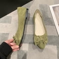 thumbnail image 2 of Dpityserensio Flats Shoes for Women Pointed Toe Candy Color Work Shoes Solid Color Flower Ballet Flats Comfortable Knit Dressy Flats, 2 of 6