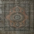 thumbnail image 1 of Ahgly Company Machine Washable Indoor Square Traditional Mocha Brown Area Rugs, 8' Square, 1 of 7