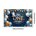 thumbnail image 6 of Decorative Design Happy First Birthday Banner Colorful Balloon Mr. Onederful Party Decoration for Birthday Party Baby Celebration, 6 of 7