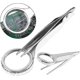 thumbnail image 2 of 10x Magnifier with Tweezers, Magnifying Tweezers Magnifying Glass, Handheld Magnifier Tweezers Repairing Loupe Toolsilver1pcs.., 2 of 5