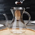 thumbnail image 6 of HEIHOX Pour Over Coffee Maker with Double Stainless Filter 8-Cup, Thickened Heat-Resistant Borosilicate Glass Pour Over Coffee Dripper, Stovetop Safe, 6 of 8