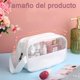 thumbnail image 2 of Estuches de Viaje para Maquillaje Bolsa de Aseo Transparente con Cierre, Organizador de Maquillaje Portátil(Blanco), 2 of 5