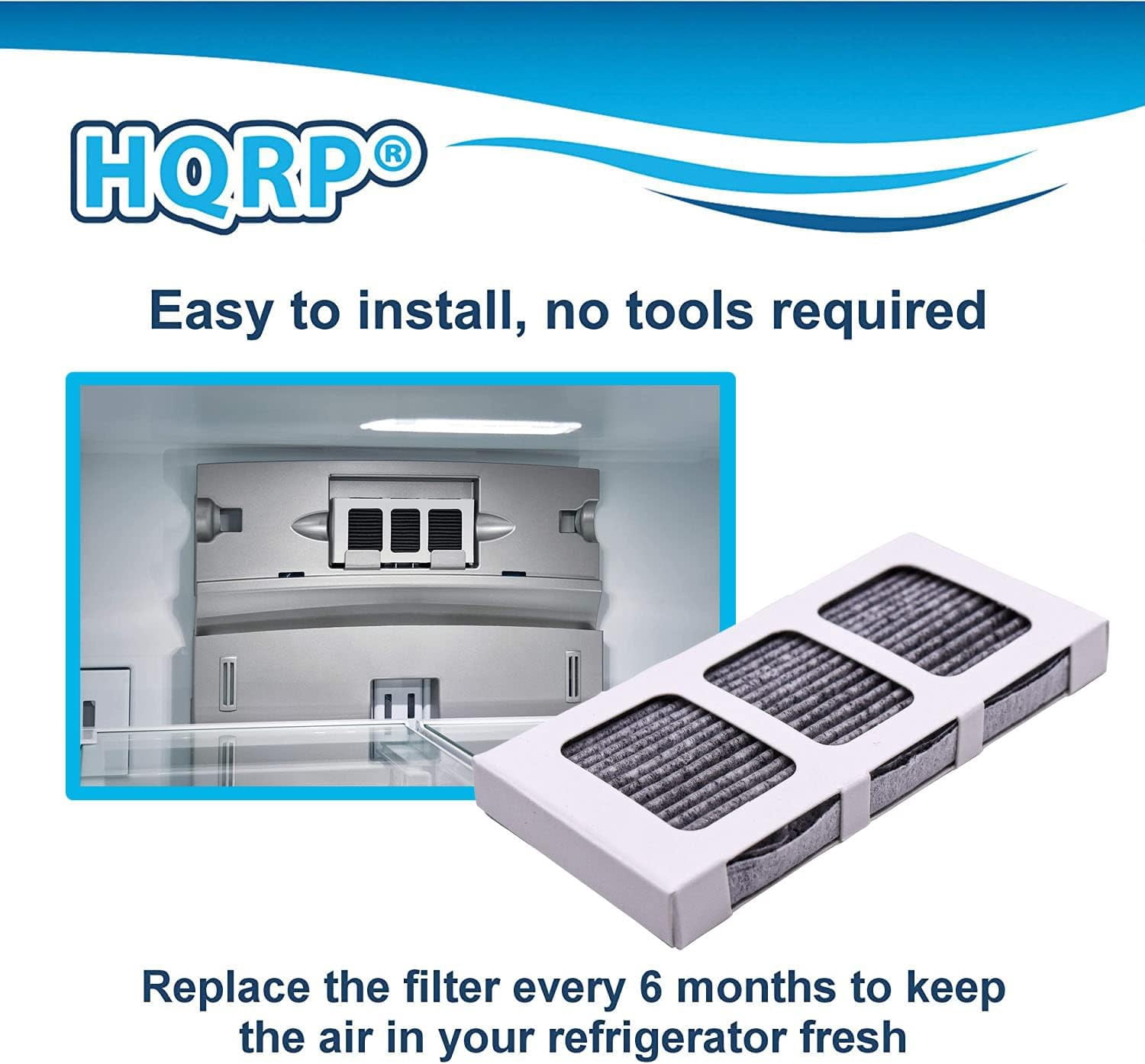 HQRP 8-Pack Activated Carbon Refrigerator Filter Replacement For Frigidaire PAULTRA2 PureAir Ultra II