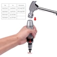 thumbnail image 5 of Justech Driver Set, 12PCs 1/2" Square & Hex Impact Driver Bits, Heavy Duty, Chrome Vanadium Steel, for Screws, 5 of 5