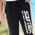 thumbnail image 3 of Star Trek The Next Generation Men's Classic TNG Logo Lounge Pajama Pants, 3 of 5