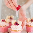 thumbnail image 5 of 50pcs Heart Shape Red Foams Cake Inserts Cake Picks Cake Decor for Valentine's Day, 5 of 7